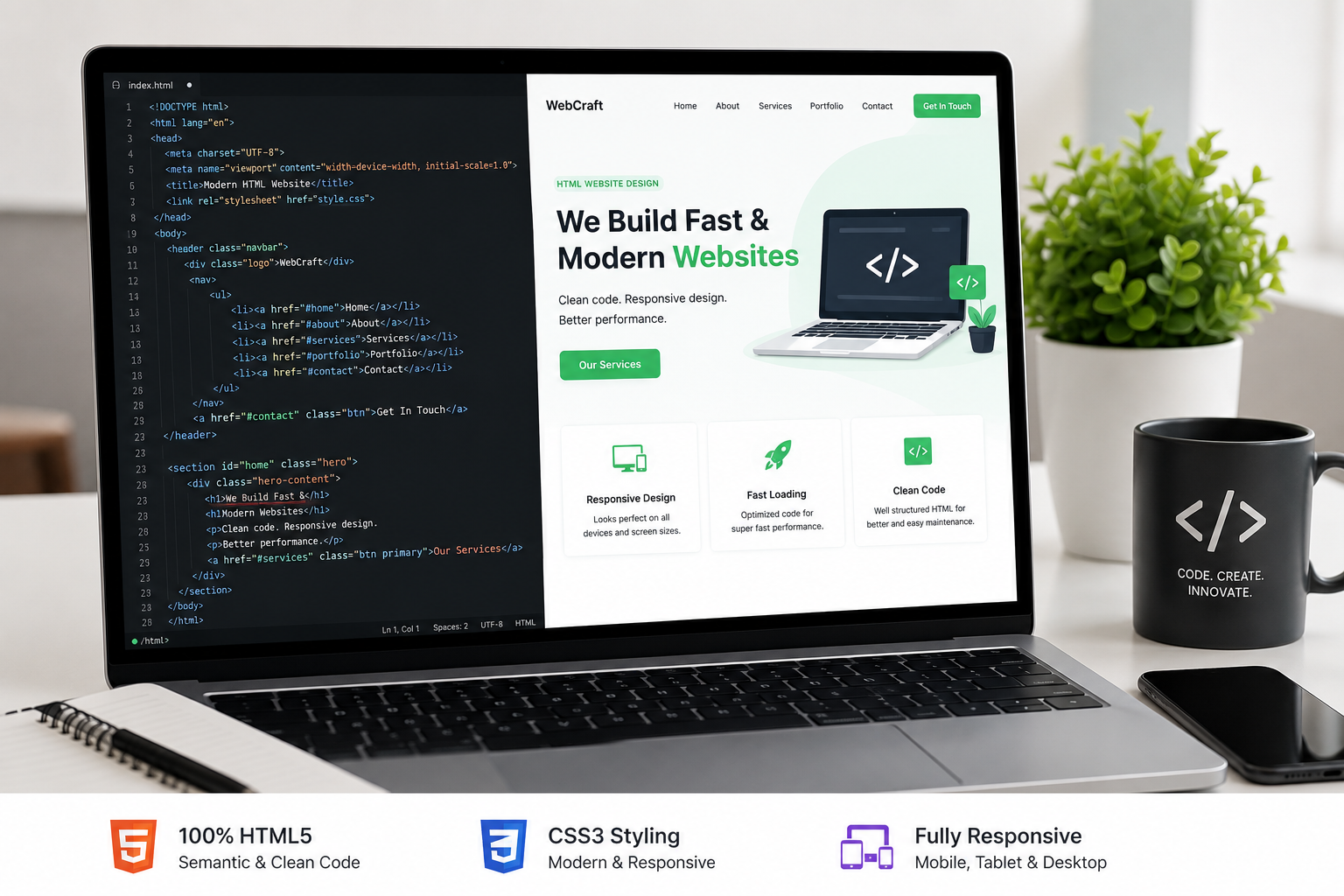 HTML Website Design