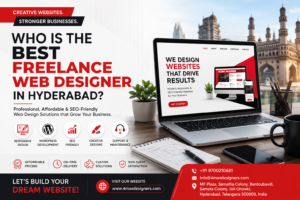 Professional freelance web designer in Hyderabad creating responsive, SEO-friendly, WordPress websites for businesses with 4 Max Designers.