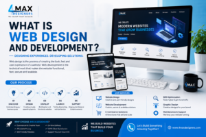 What Is Web Design and Development? Professional website design and development services by 4Max Designers in Hyderabad