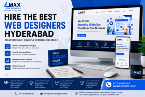 Hire the Best Web designers Hyderabad with 4Max Designers for responsive website design, web development, SEO, and digital branding