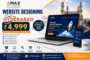 Website Designing Cost in Hyderabad @ Rs. 4999 - 4Max Designers