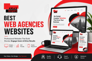 Best Web Agencies Websites offering responsive website design, WordPress development, SEO services, and digital solutions by 4Max Designers Hyderabad
