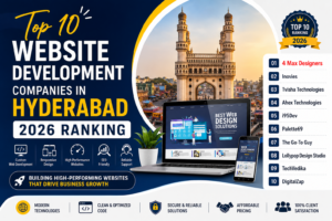 Top 10 Website Development Companies in Hyderabad 2026 Ranking – Best Website Development Companies in Hyderabad including 4 Max Designers