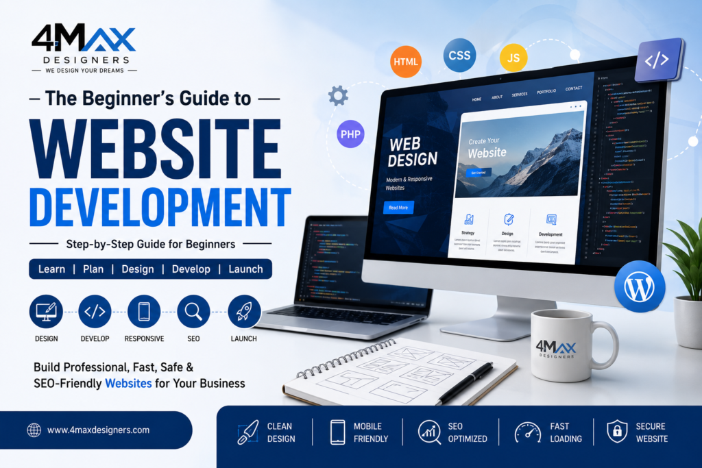 The Beginner's Guide to Website Development - 4 Max Designers | Professional Website Development Services in Hyderabad by 4 Max Designers