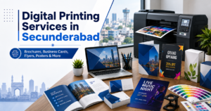Digital printing services in Secunderabad for brochures, business cards, flyers, posters and banners