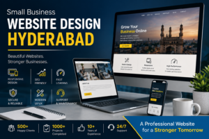 Small business website design Hyderabad by 4 Max Designers featuring responsive website development for local businesses