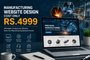 Manufacturing Website Design Cost Rs.4999 for affordable business website design