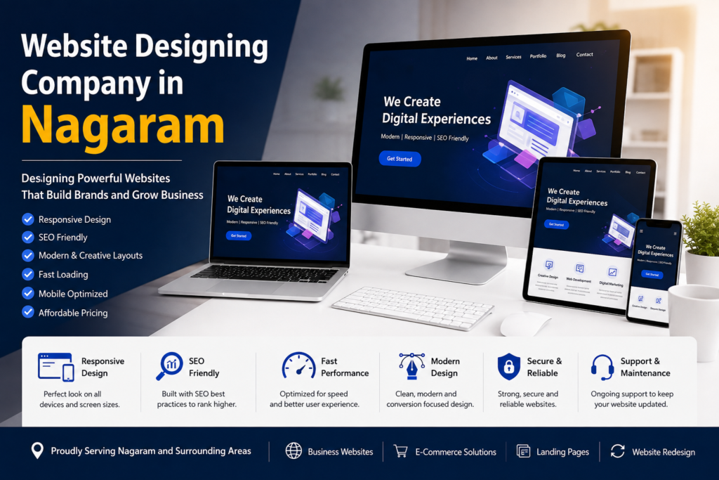 Website designing company in Nagaram providing professional responsive and SEO-friendly web design services