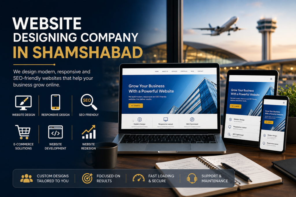 Website designing company in Shamshabad providing responsive, SEO-friendly and professional web design services