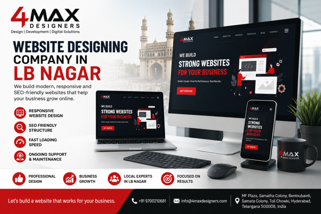 Website designing company in LB Nagar providing modern, responsive and SEO-friendly website design services
