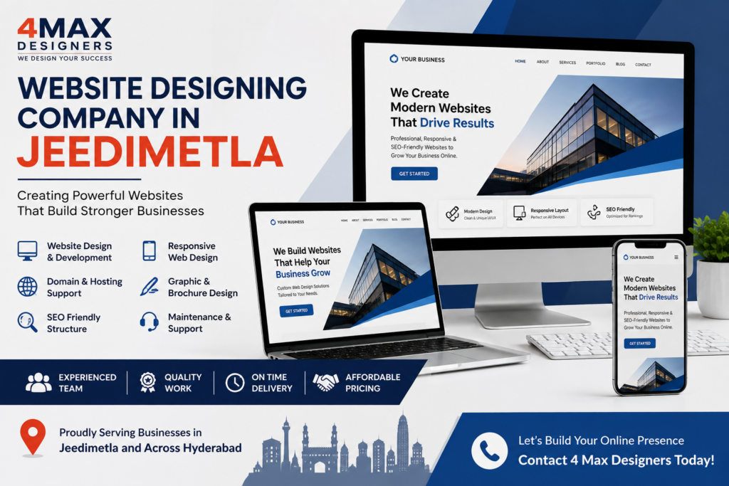 Website designing company in Jeedimetla providing responsive, SEO-friendly and professional website design services