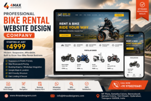 Bike Rental Design Company Rs4999 for bike rental businesses, scooter rentals, self-drive bikes and motorcycle rental services