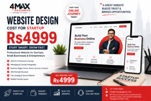 Website Design Cost for Startup Rs4999 for new businesses, entrepreneurs and growing startups