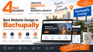 Best Website Design in Bachupally by 4 Max Designers