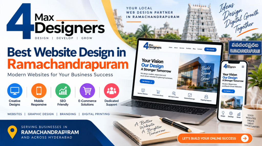 Best Website Design in Ramachandrapuram by 4 Max Designers