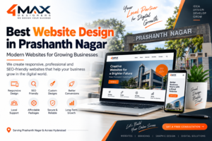 Best Website Design in Prashanth Nagar by 4 Max Designers