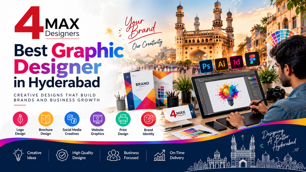 Best Graphic Designer in Hyderabad by 4MAX Designers