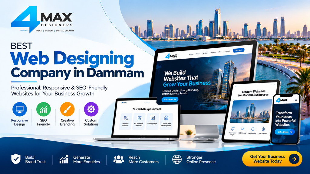 Best Web Designing Company in Dammam by 4MAX Designers