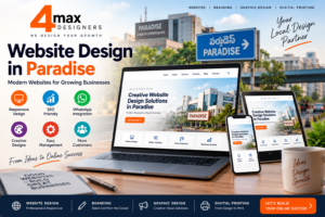 Website Design in Paradise by 4Max Designers for professional responsive business websites