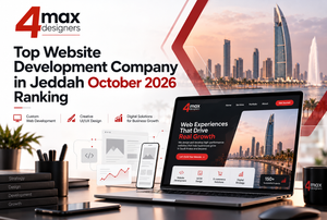 Top website development company in Jeddah October 2026 by 4Max Designers