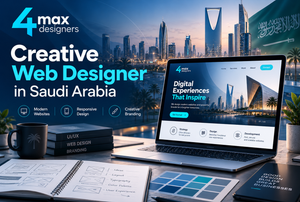 Creative Web Designer in Saudi Arabia by 4 Max Designers