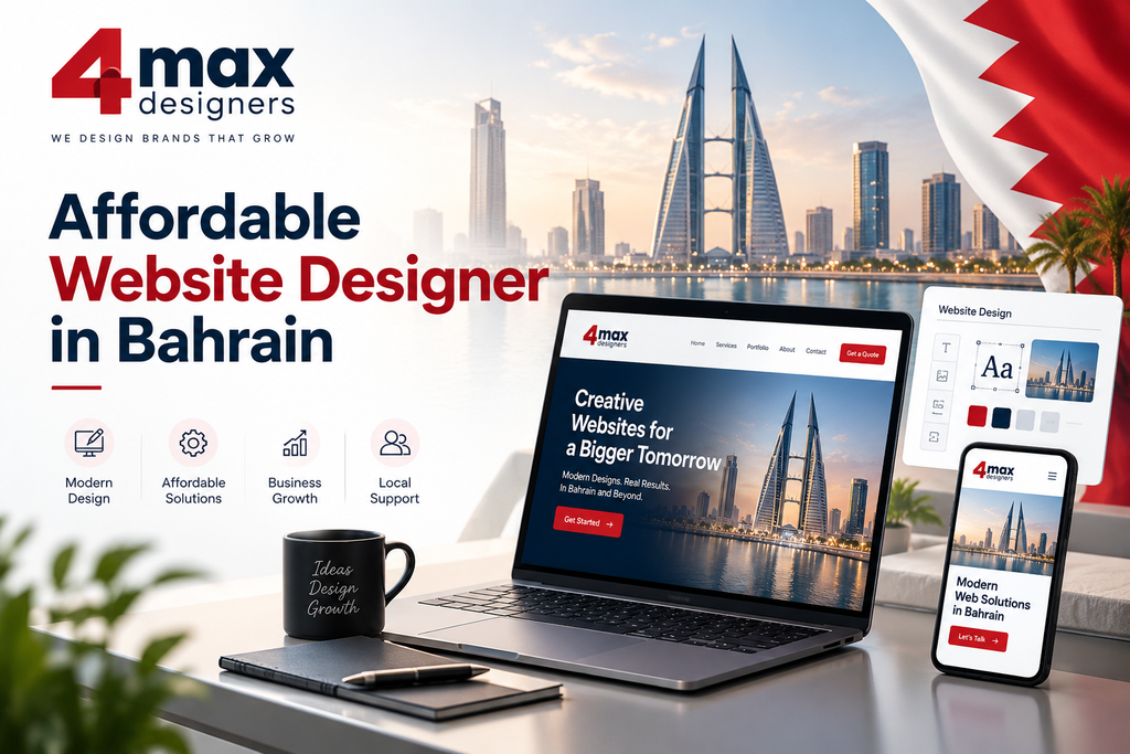 Affordable Website Designer in Bahrain by 4 Max Designers